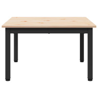 Produktbild för Kaffeebord Naturfärg 60 x 60 x 36 cm Massiv furu