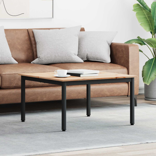 vidaXL Kaffeebord Naturfärg 80 x 80 x 45 cm Massiv furu