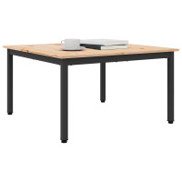 Produktbild för Kaffeebord Naturfärg 80 x 80 x 45 cm Massiv furu