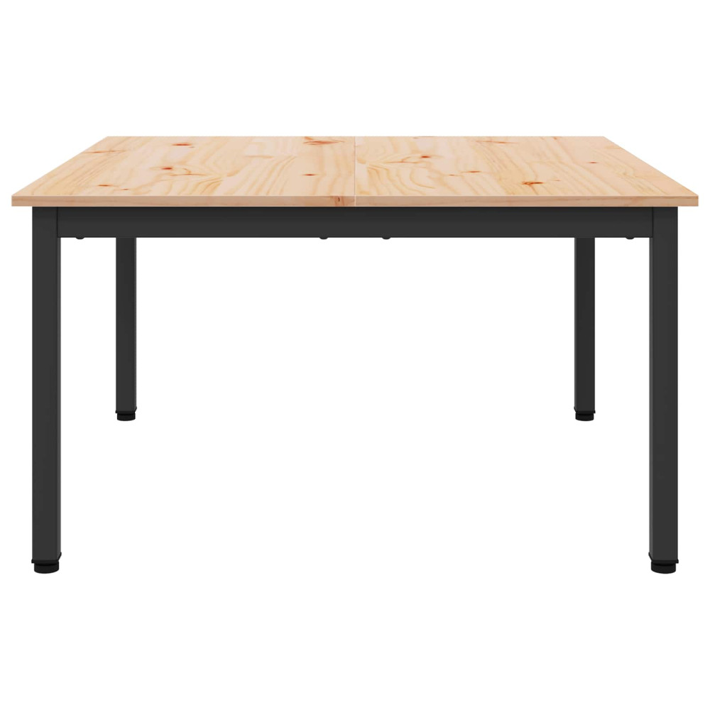 Produktbild för Kaffeebord Naturfärg 80 x 80 x 45 cm Massiv furu