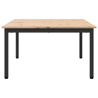 Produktbild för Kaffeebord Naturfärg 80 x 80 x 45 cm Massiv furu