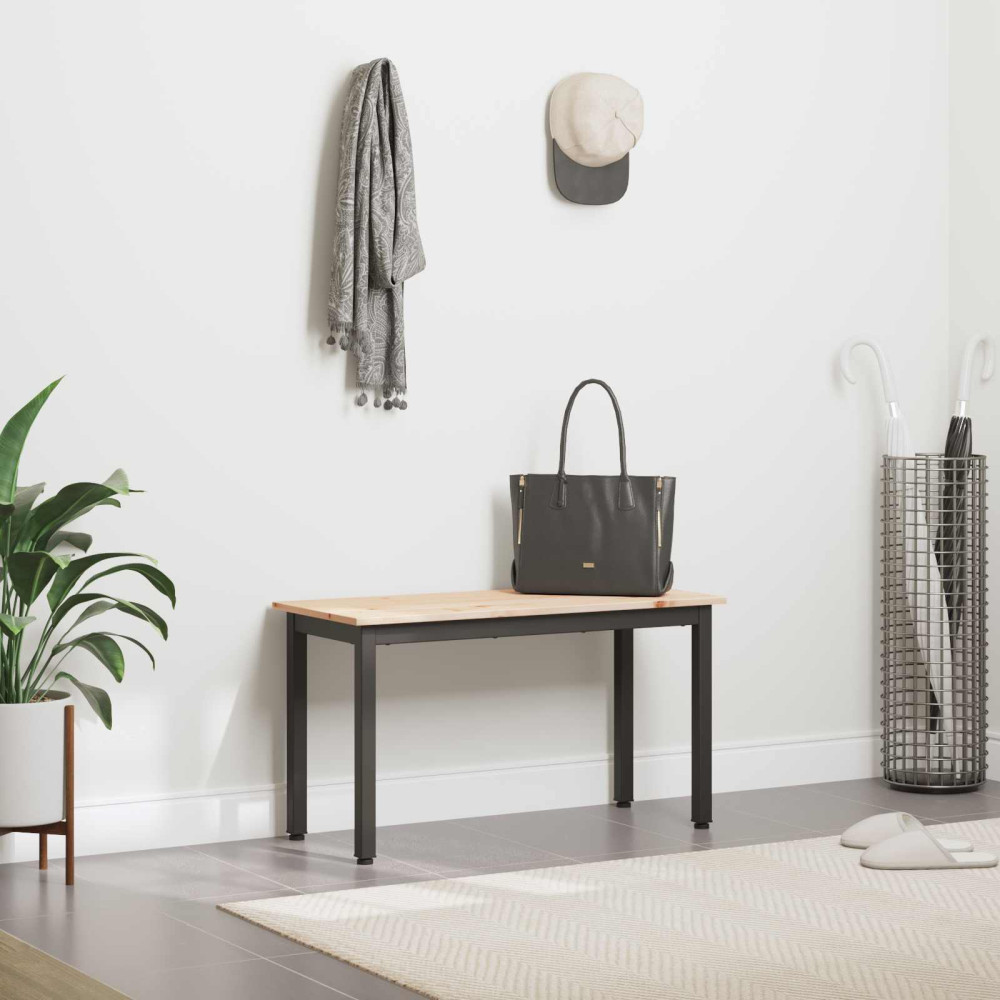 Produktbild för bänk Naturfärg 80 x 35 x 45 cm Massiv furu