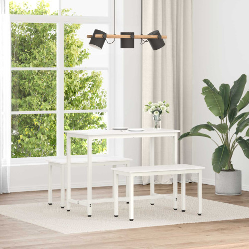 vidaXL bänk Vit 80 x 35 x 45 cm Massiv furu