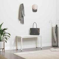 Produktbild för bänk Vit 80 x 35 x 45 cm Massiv furu