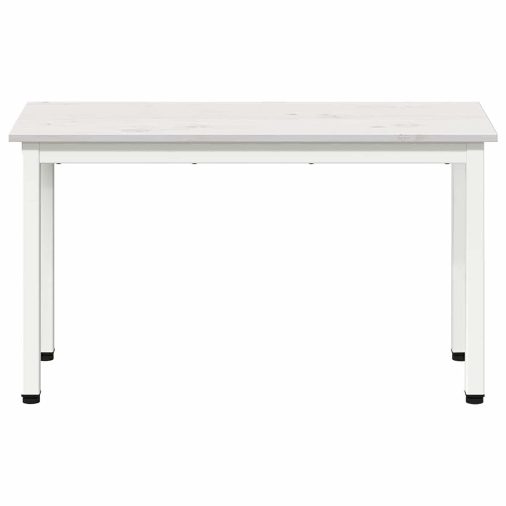 Produktbild för bänk Vit 80 x 35 x 45 cm Massiv furu