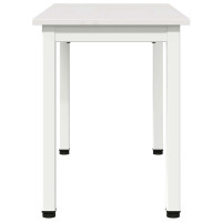 Produktbild för bänk Vit 80 x 35 x 45 cm Massiv furu