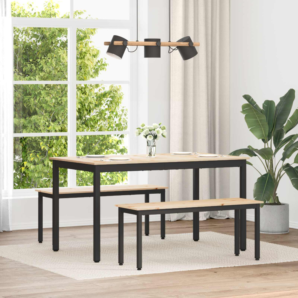 Produktbild för bänk Naturfärg 110 x 35 x 45 cm Massiv furu