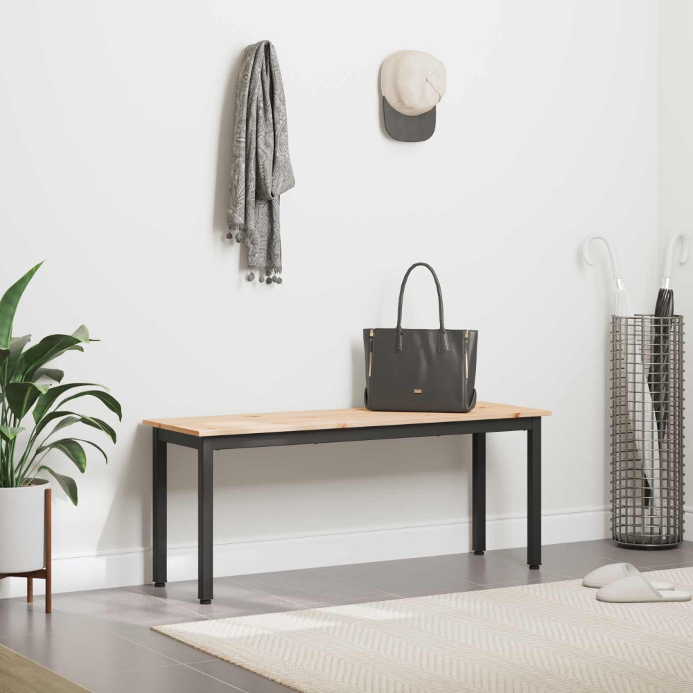Produktbild för bänk Naturfärg 110 x 35 x 45 cm Massiv furu