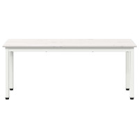 Produktbild för bänk Vit 110 x 35 x 45 cm Massiv furu