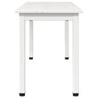 Produktbild för bänk Vit 110 x 35 x 45 cm Massiv furu