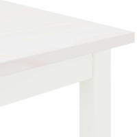 Produktbild för bänk Vit 110 x 35 x 45 cm Massiv furu