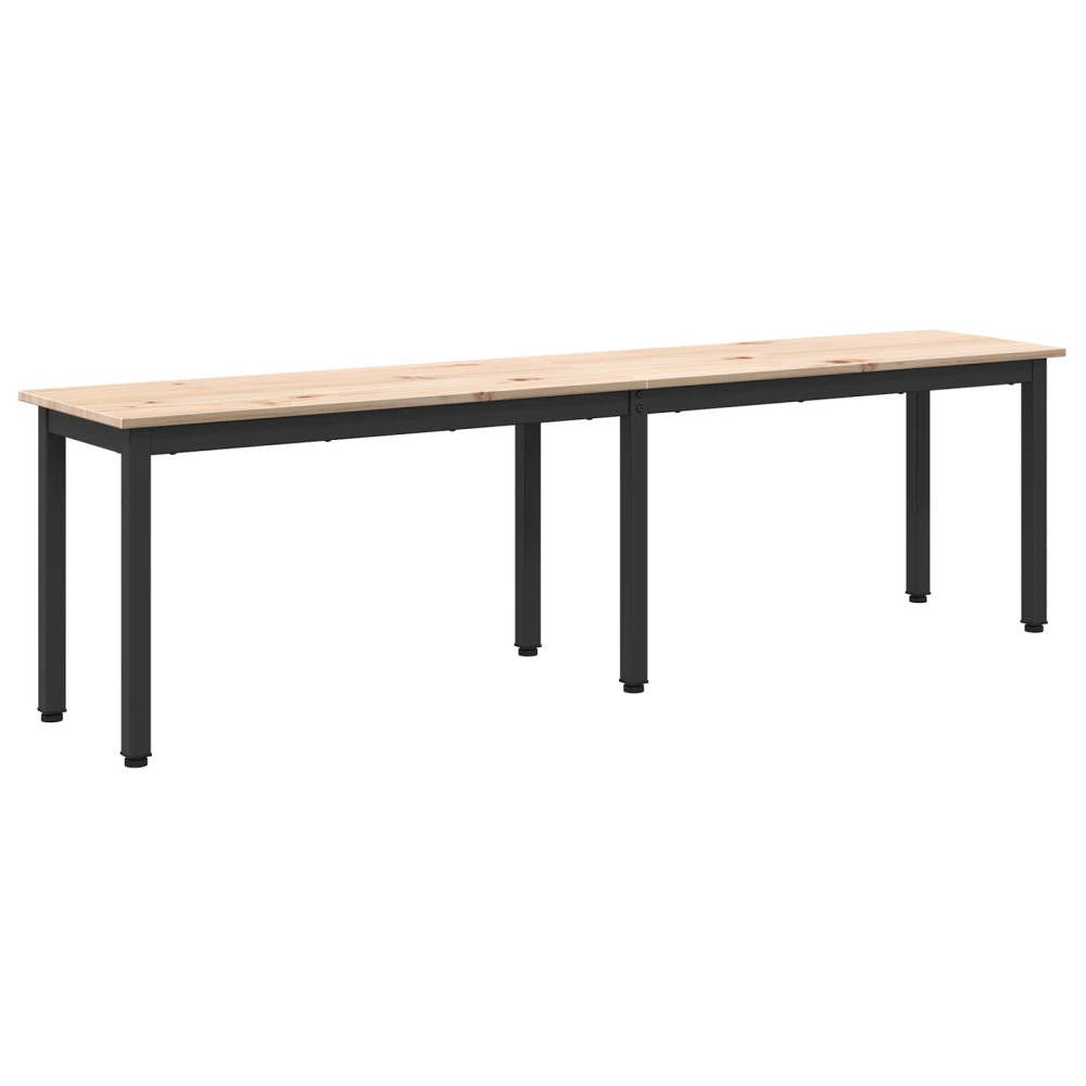 Produktbild för bänk Naturfärg 160 x 35 x 45 cm Massiv furu