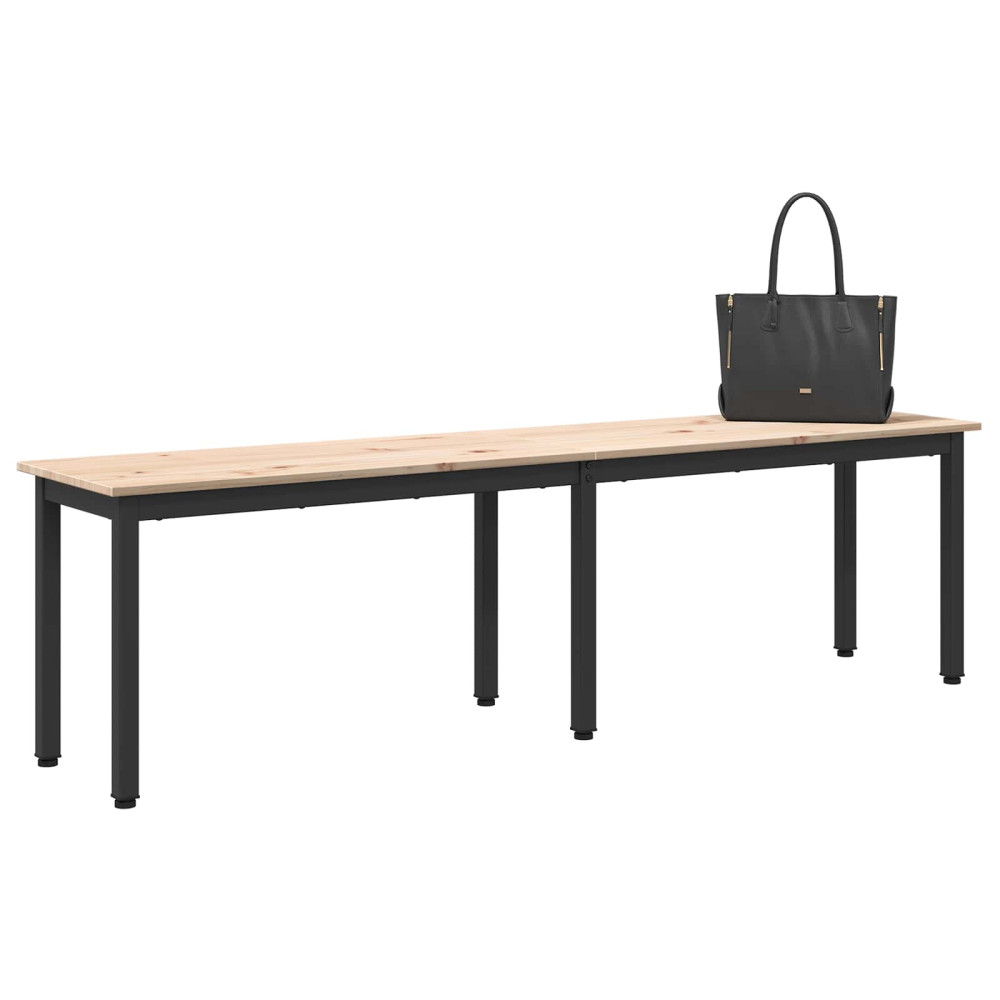 Produktbild för bänk Naturfärg 160 x 35 x 45 cm Massiv furu