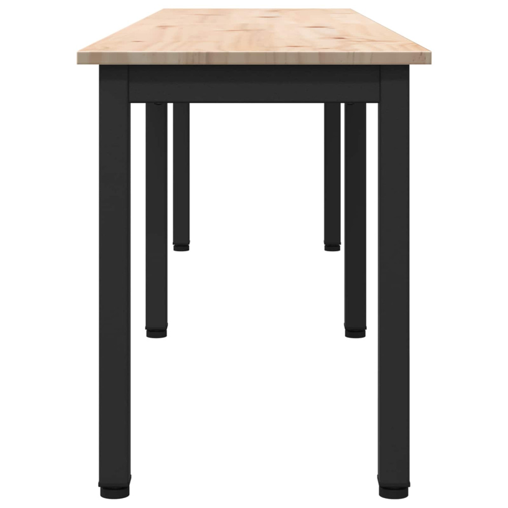 Produktbild för bänk Naturfärg 160 x 35 x 45 cm Massiv furu