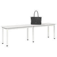 Produktbild för bänk Vit 160 x 35 x 45 cm Massiv furu