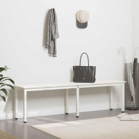 Produktbild för bänk Vit 160 x 35 x 45 cm Massiv furu