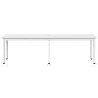 Produktbild för bänk Vit 160 x 35 x 45 cm Massiv furu
