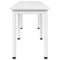 Produktbild för bänk Vit 160 x 35 x 45 cm Massiv furu