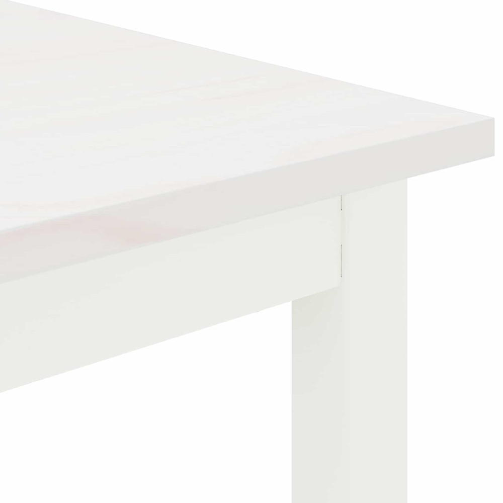 Produktbild för bänk Vit 160 x 35 x 45 cm Massiv furu
