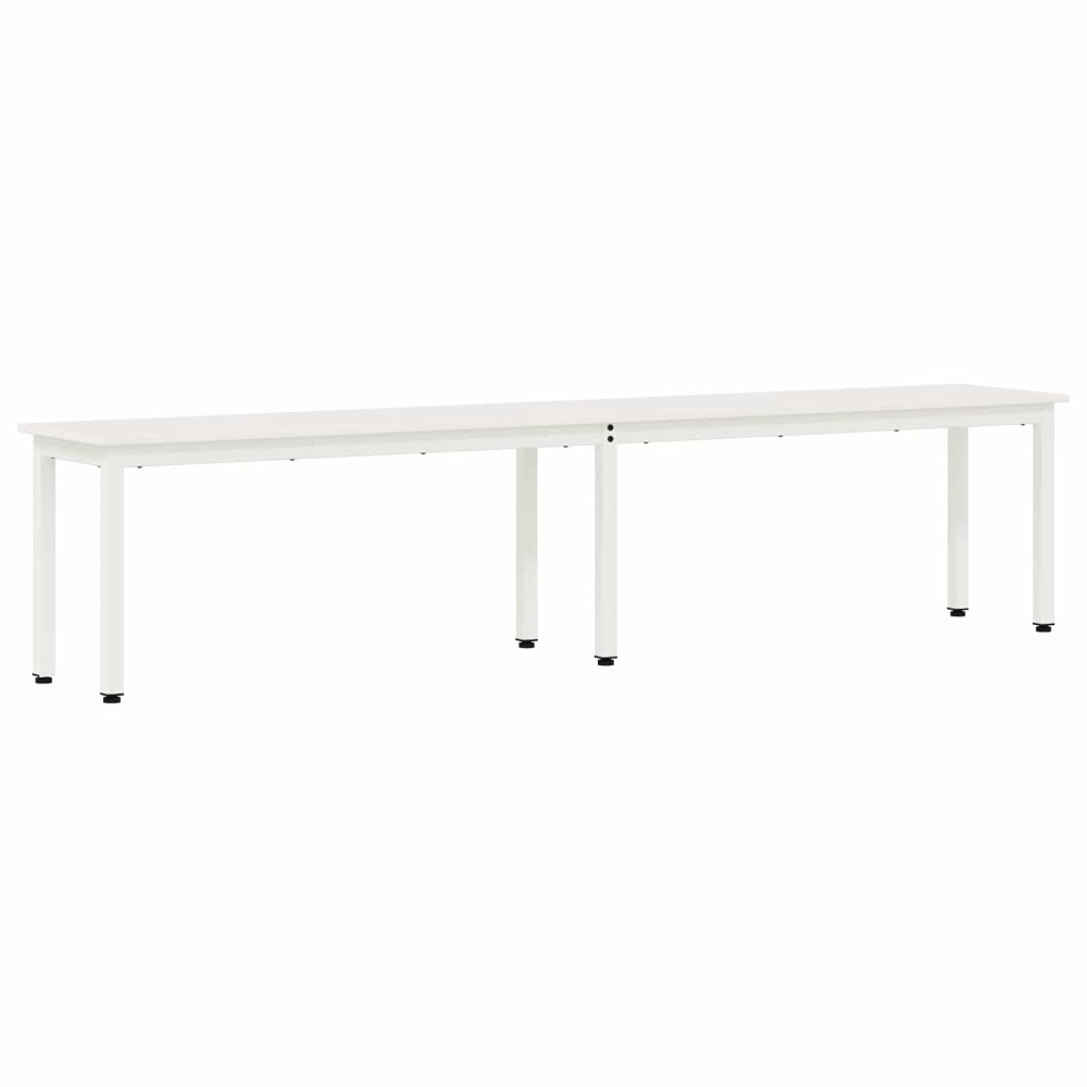 Produktbild för bänk Vit 200 x 35 x 45 cm Massiv furu