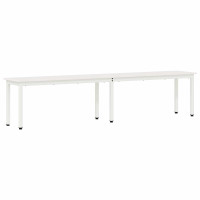 Produktbild för bänk Vit 200 x 35 x 45 cm Massiv furu