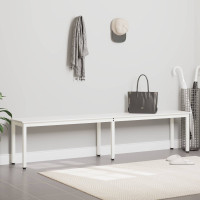 Produktbild för bänk Vit 200 x 35 x 45 cm Massiv furu