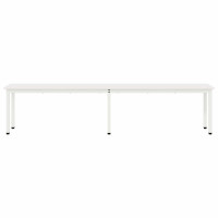 Produktbild för bänk Vit 200 x 35 x 45 cm Massiv furu