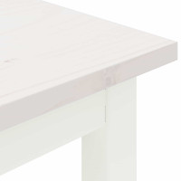 Produktbild för bänk Vit 200 x 35 x 45 cm Massiv furu