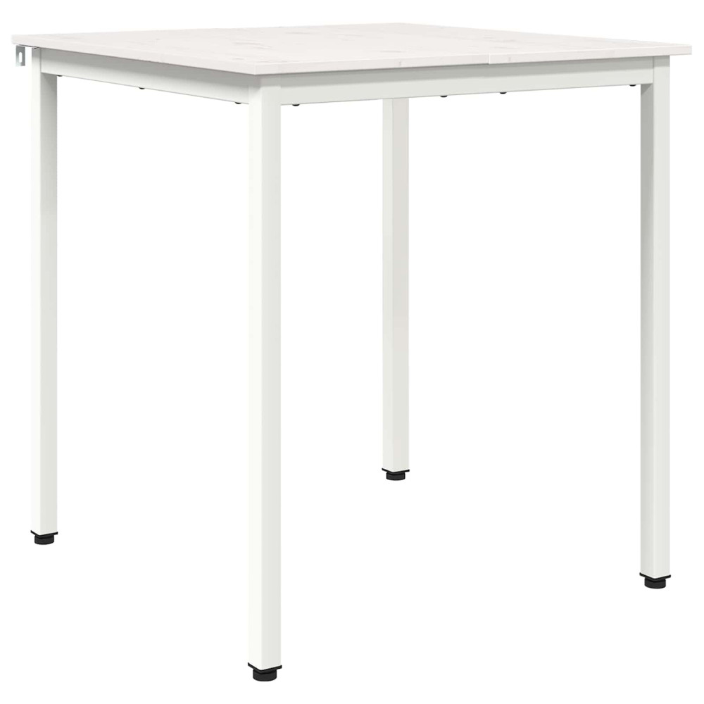 Produktbild för Matbord Vit 70 x 70 x 75 cm Massiv furu
