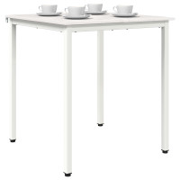Produktbild för Matbord Vit 70 x 70 x 75 cm Massiv furu