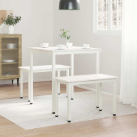 Produktbild för Matbord Vit 70 x 70 x 75 cm Massiv furu