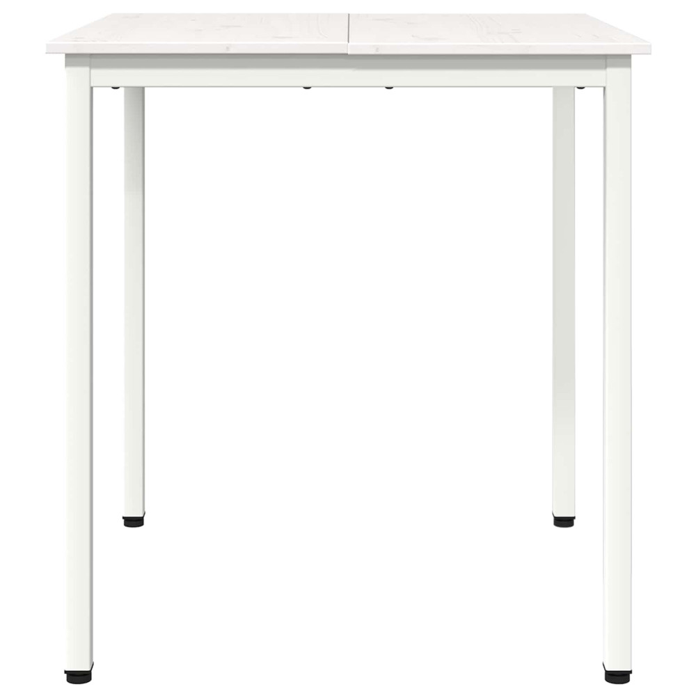 Produktbild för Matbord Vit 70 x 70 x 75 cm Massiv furu
