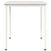Produktbild för Matbord Vit 70 x 70 x 75 cm Massiv furu