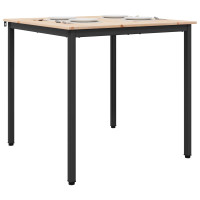 Produktbild för Matbord Naturfärg 80 x 80 x 75 cm Massiv furu