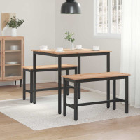Produktbild för Matbord Naturfärg 80 x 80 x 75 cm Massiv furu