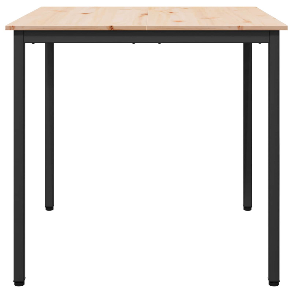 Produktbild för Matbord Naturfärg 80 x 80 x 75 cm Massiv furu