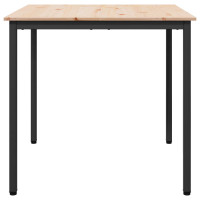 Produktbild för Matbord Naturfärg 80 x 80 x 75 cm Massiv furu