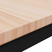Produktbild för Matbord Naturfärg 80 x 80 x 75 cm Massiv furu