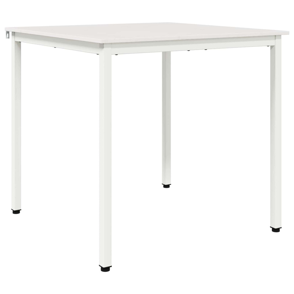 Produktbild för Matbord Vit 80 x 80 x 75 cm Massiv furu
