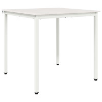 Produktbild för Matbord Vit 80 x 80 x 75 cm Massiv furu