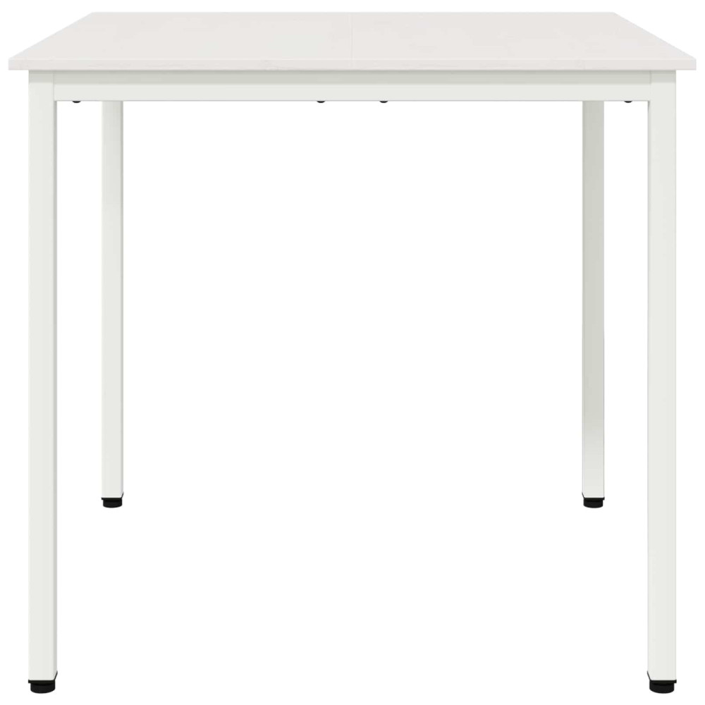Produktbild för Matbord Vit 80 x 80 x 75 cm Massiv furu