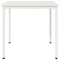 Produktbild för Matbord Vit 80 x 80 x 75 cm Massiv furu
