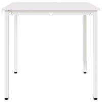 Produktbild för Matbord Vit 80 x 80 x 75 cm Massiv furu