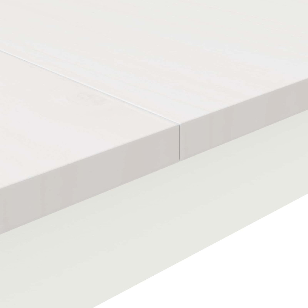 Produktbild för Matbord Vit 80 x 80 x 75 cm Massiv furu