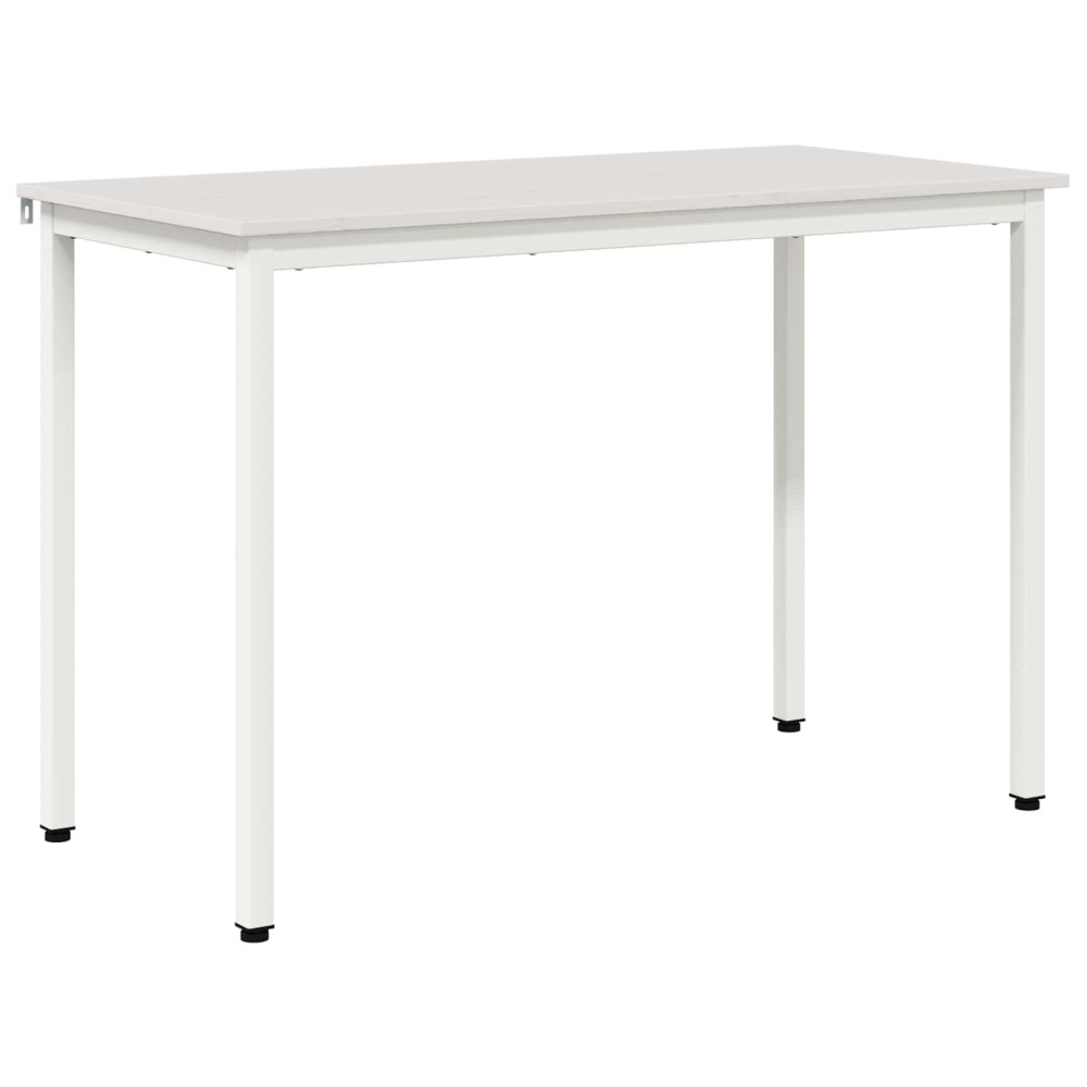 Produktbild för Matbord Vit 110 x 55 x 75 cm Massiv furu