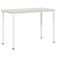 Produktbild för Matbord Vit 110 x 55 x 75 cm Massiv furu