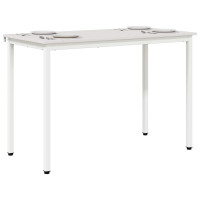 Produktbild för Matbord Vit 110 x 55 x 75 cm Massiv furu