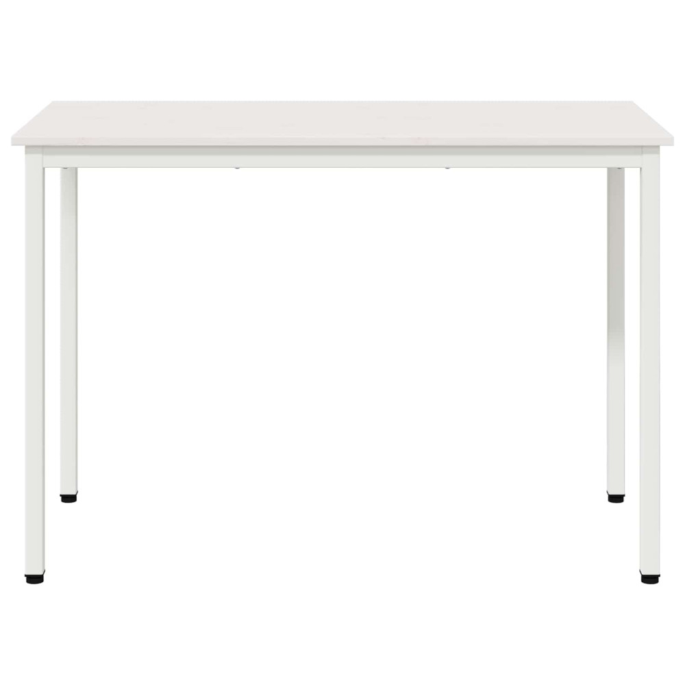 Produktbild för Matbord Vit 110 x 55 x 75 cm Massiv furu