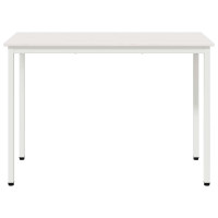 Produktbild för Matbord Vit 110 x 55 x 75 cm Massiv furu