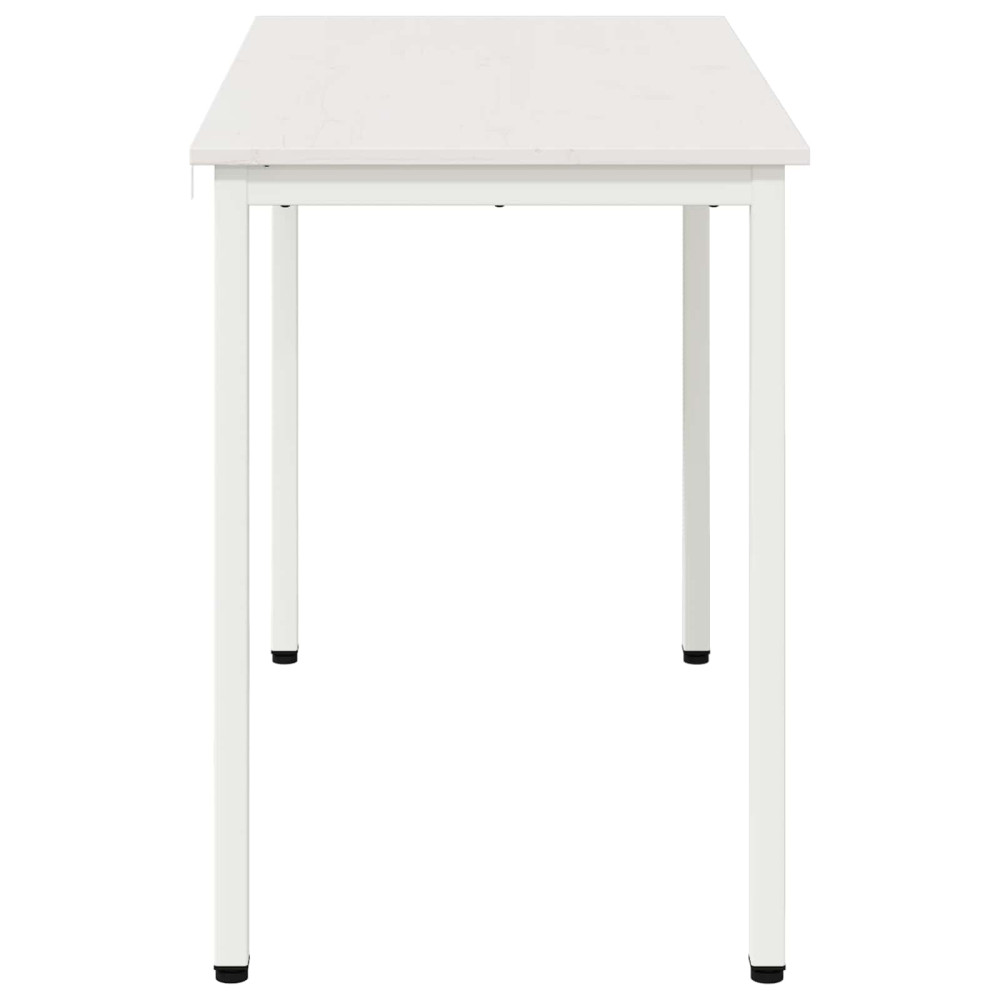 Produktbild för Matbord Vit 110 x 55 x 75 cm Massiv furu